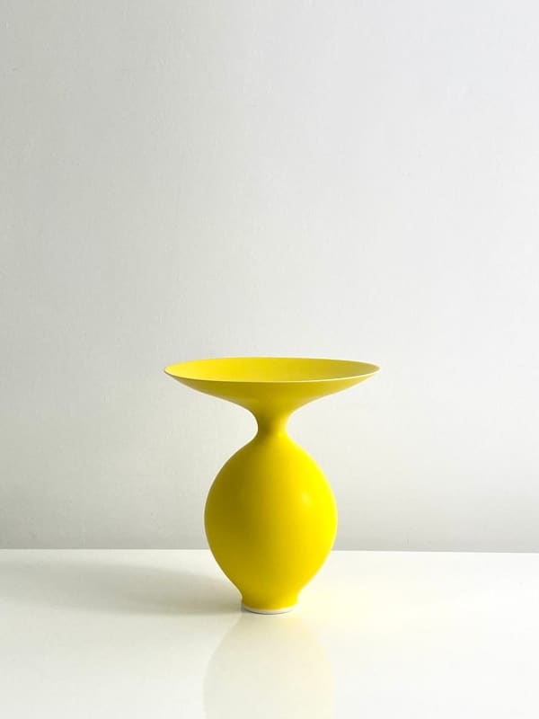 Anna Silverton Vivid Yellow Porcelain vase, 2025 Porcelain 17.5 x 16.5 cm 6 7/8 x 6 1/2 in