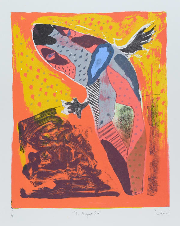 Paul Atkins The Arrogant God, 2019 Lithograph 50 x 38 cm 19 11/16 x 14 15/16 in