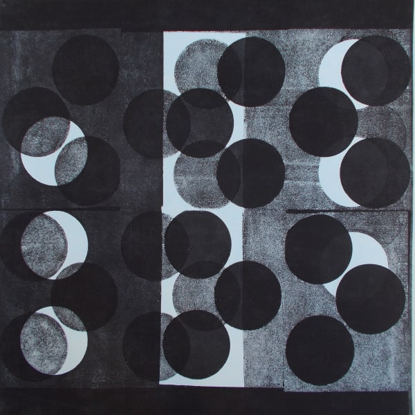 Katrina Blannin Maximilian #96, 2018 Ink on Fabriano Rosaspina Ivoire monotype 70 x 70 cm 27 1/2 x 27 1/2 in