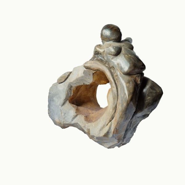 Drew Edwards Wheel of Life, 2019 Flint 44 x 44 x 18 cm 17 5/16 x 17 5/16 x 7 1/16 in