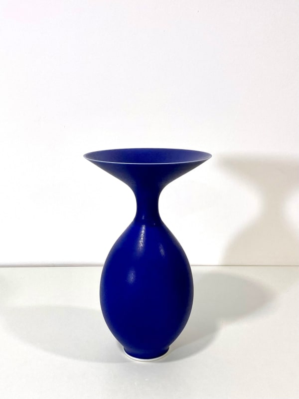 Anna Silverton Porcelain Vase - Indigo, 2024 Porcelain 28 x 16 cm 11 x 6 5/16 in