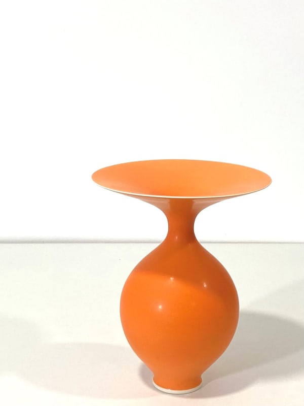 Anna Silverton Porcelain Vase Bright Orange, 2024 Porcelain 17.5 x 14 cm 6 7/8 x 5 1/2 in