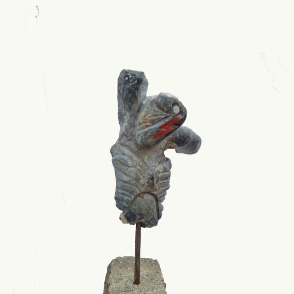 Drew Edwards Bowie Star Man, 2018 Flint 79 x 41 x 26 cm 31 1/8 x 16 1/8 x 10 1/4 in (height includes steel rod)