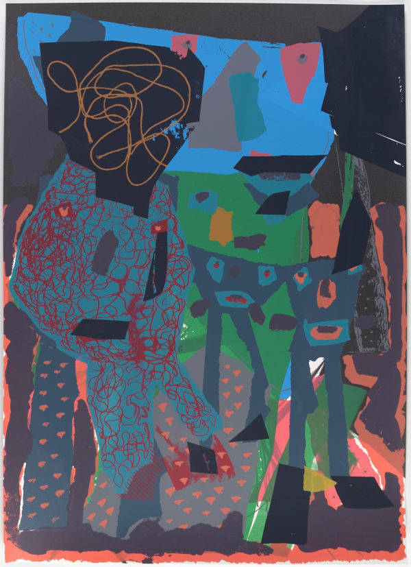 Paul Atkins No Bulbs in this Flat, 2018 Screenprint 74 x 52.5 cm 29 1/8 x 20 11/16 in