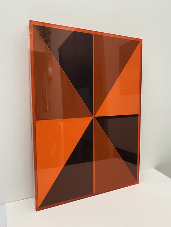 Justin Hibbs Sign Language XIII, 2015 Vinyl Adhesive on Museum board in Perspex Frame 43.5 x 31 cm 17 1/8 x 12 1/4 in