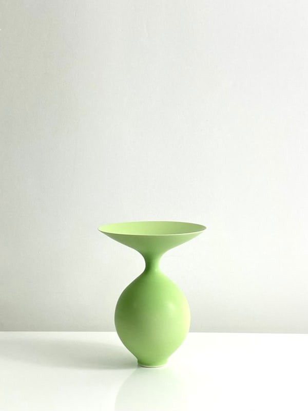 Anna Silverton Pale Pea Green Porcelain vase, 2025 Porcelain 19 x 15 cm 7 1/2 x 5 15/16 in