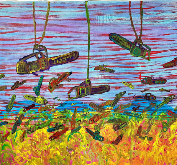 Gilles Rotzetter, Chainsaw Sea, 2021