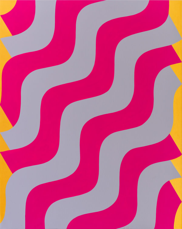 Mohamed Melehi, Moucharabieh in Grey, 2020