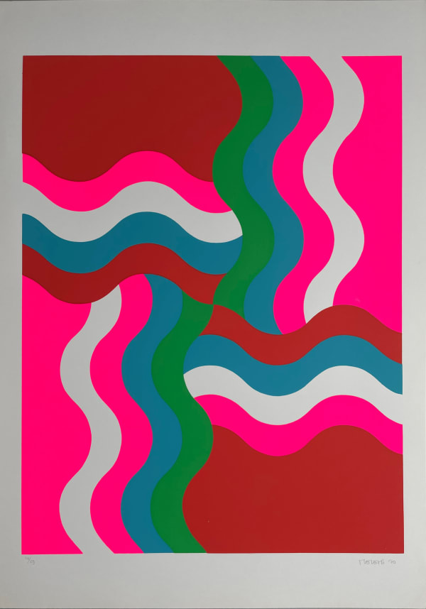 Mohamed Melehi Untitled, 1970 Silkscreen on paper Signed and dated lower right "MELEHI, 1970" and numbered lower left 42/59 80 x 60 cm, 31 1/2 x 23 5/8 in