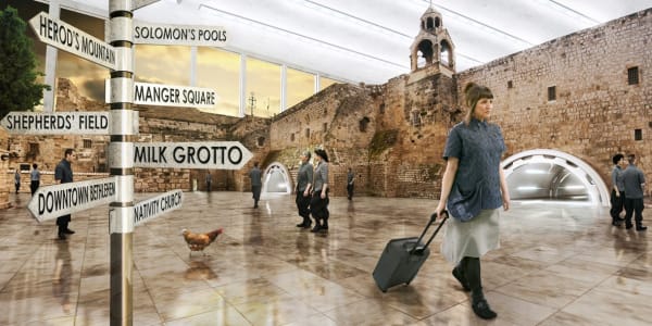 Larissa Sansour, Manger Square, 2012