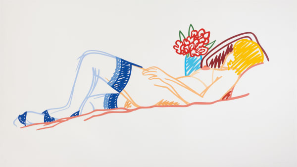 Tom Wesselmann Nude with Bouquet and Stockings, 1991