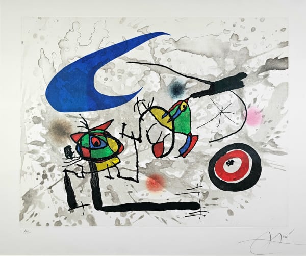 Joan Miró, Pygmées sous la lune, 1972