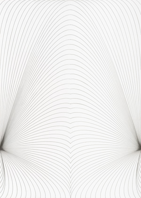 Karl-Heinz Adler 卡尔-海因茨-阿德勒, Serielle Lineaturen - Phasenverschiebung symmetrisch, 1992