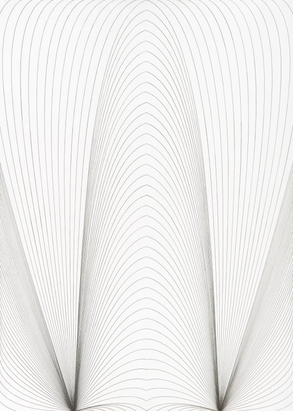 Karl-Heinz Adler 卡尔-海因茨-阿德勒, Serielle Lineaturen - Phasenverschiebung symmetrisch, 1992