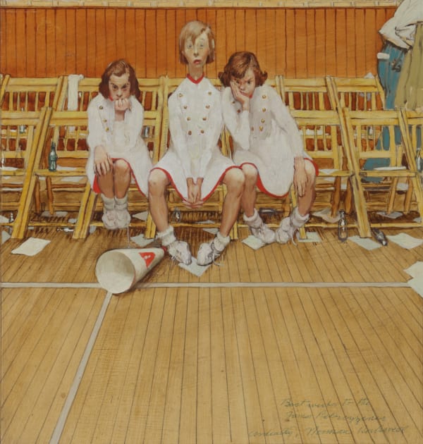 Norman Rockwell, Study For 'Cheerleaders', 1952
