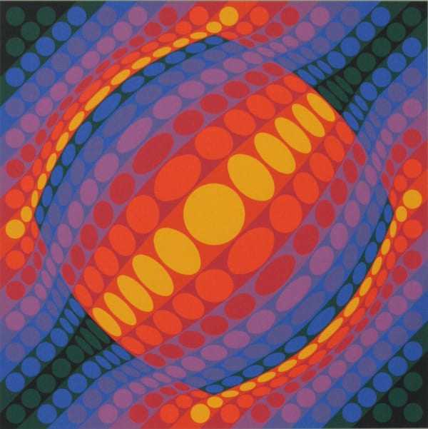 Victor Vasarely - Prints Planeta, 1975 Serigraph 77.9 x 77.9 cm. 30 11/16 x 30 11/16 in. 27 of 50