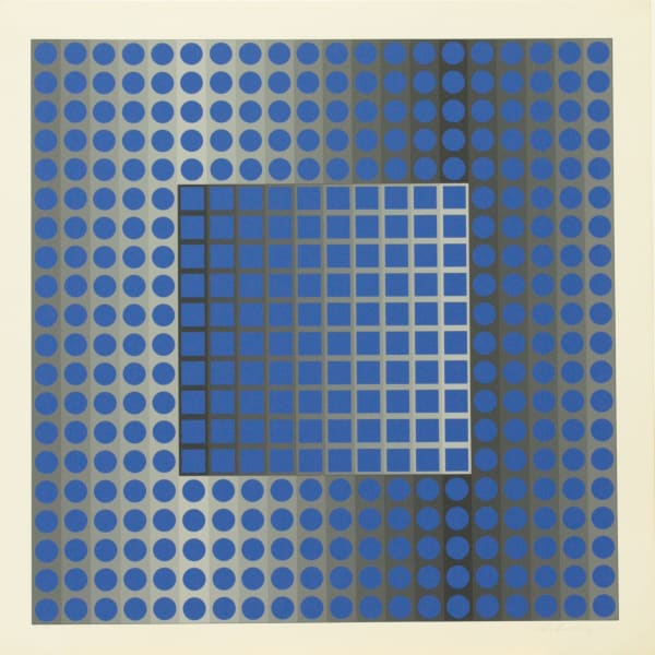 Victor Vasarely - Prints ZETT KSZ, 1965 Serigraph 68 x 68 cm. 26 ¾ x 26 ¾ in. 29 of 77