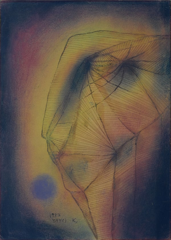 Yayoi Kusama Autumn, 1952 Pastel and ink on paper 26.4 x 18.6 cm. 10 ⅜ x 7 5/16 in.