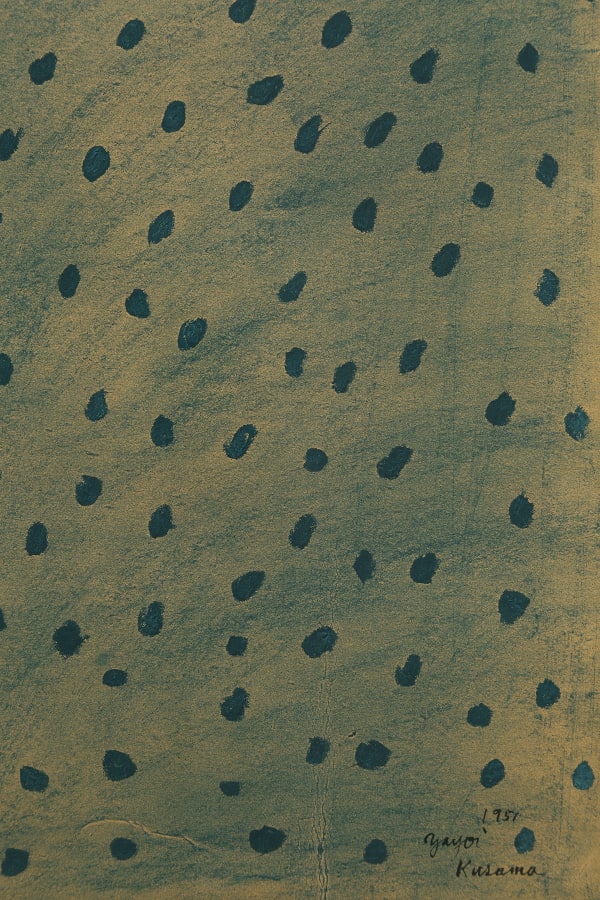 Yayoi Kusama Incomplete Proliferation No. 81, 1951 Ink and pastel on paper 43 x 30 cm. 16 15/16 x 11 13/16 in.