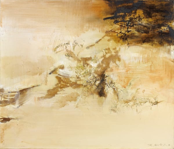 Zao Wou-Ki 10.04.70, 1970 Oil on canvas 46 x 55 cm. 18 ⅛ x 21 ⅝ in.