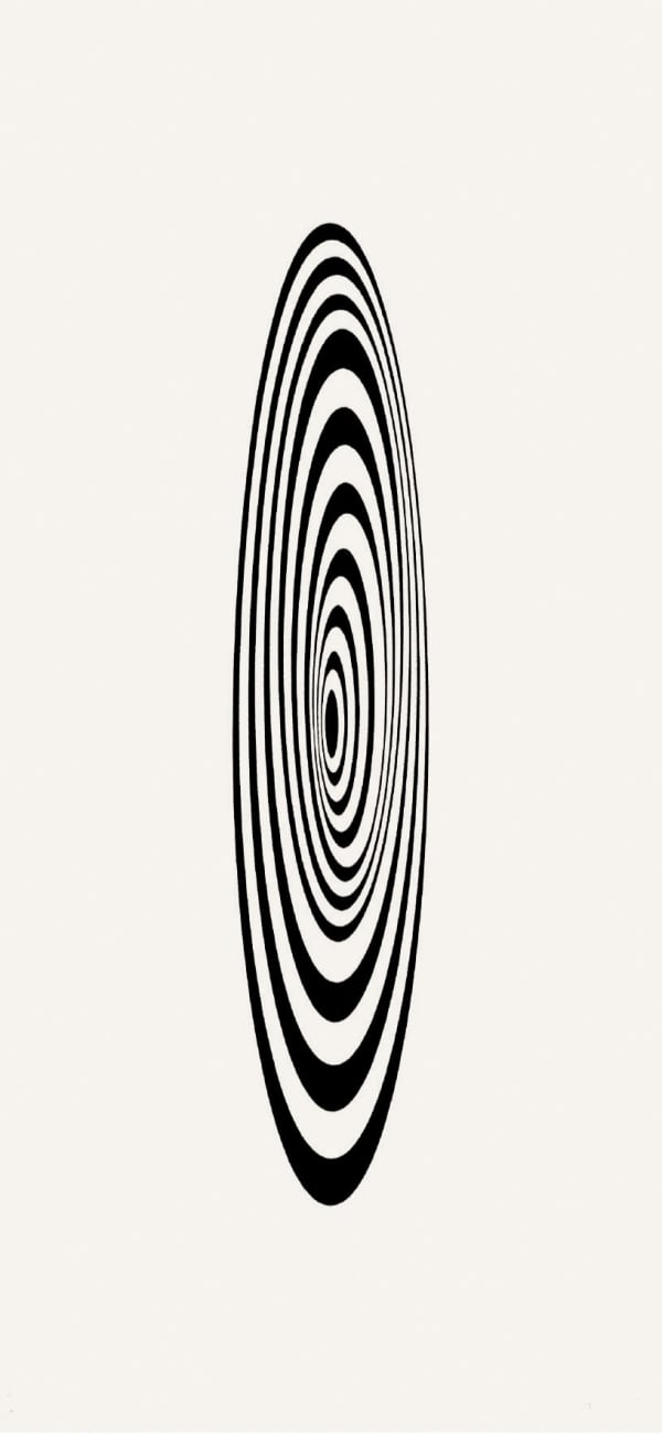 Bridget Riley, Untitled (Oval Image), 1964