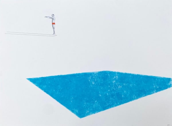 Alexander Massouras, Miami Beach (blue), 2024