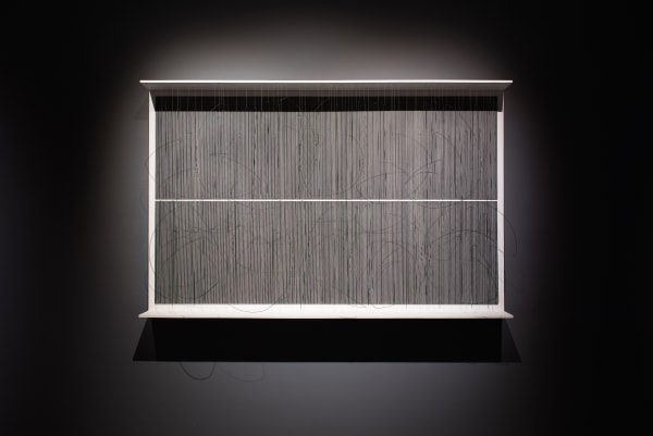 Jesús Rafael Soto, Double écriture noir et vert, 1966