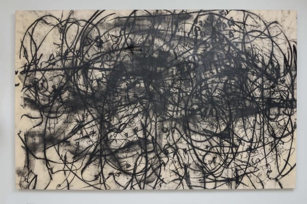 Monica Perez "Yes" Original Charcoal on Canvas 2023