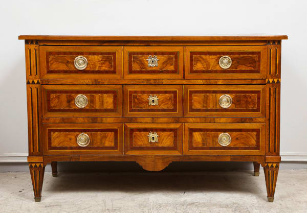 Fine Louis XVI Style Inlaid Commode