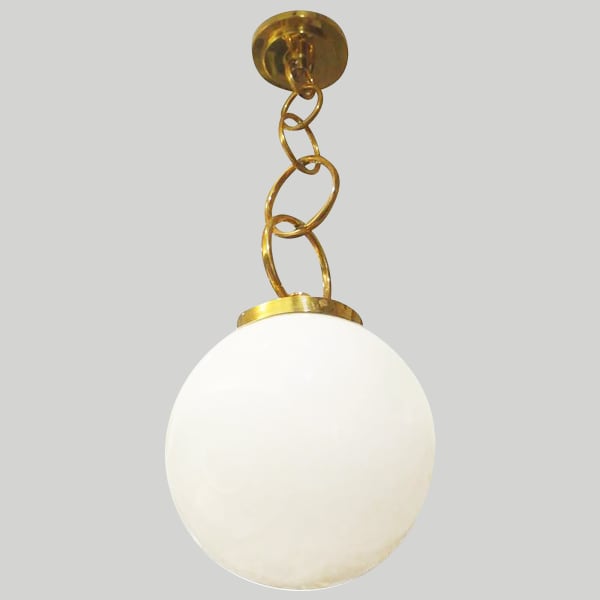 Custom Chain Link and Glass Fixture