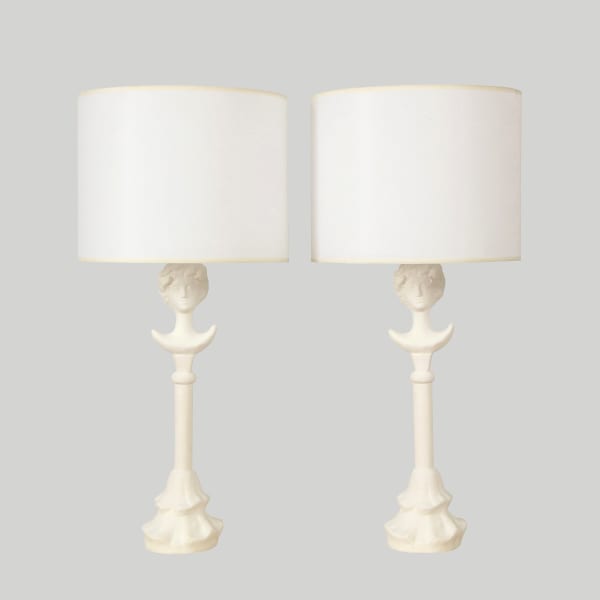 Custom Plaster Gio Table Lamps