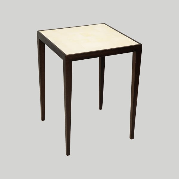 Custom Mahogany Table with Shagreen Top in the Jean Michel Frank Manner