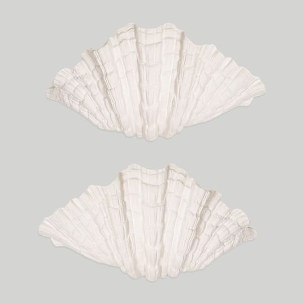 Bespoke Pair of Coquillage Plaster Sconces