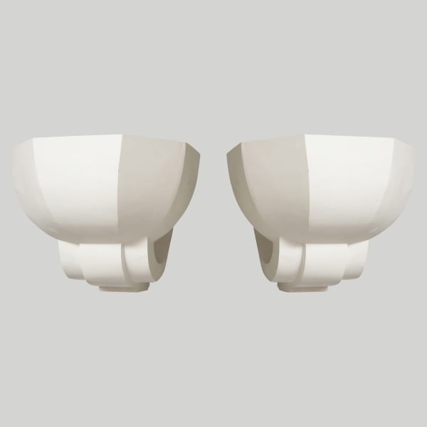 Pair of Custom Plaster Sconces in the French 1940's Manner