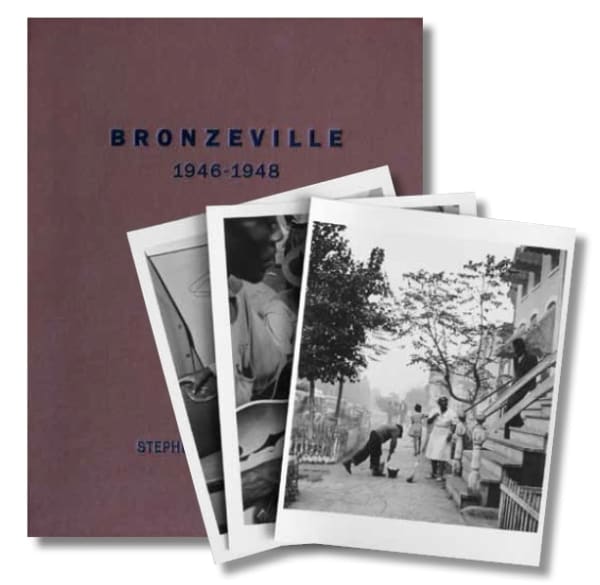 Wayne F. Miller Bronzeville Portfolio composé de vingt-cinq tirages et d'un livre signé intitulé "Chicago's South Side 1946-48", édité par Stephen Daiter en 2008 30 x 40 cm Dim. papier: 35,5 x 28 cm