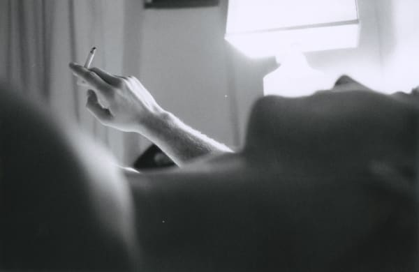 Hervé Guibert, Thierry, profil à la cigarette, n.d.