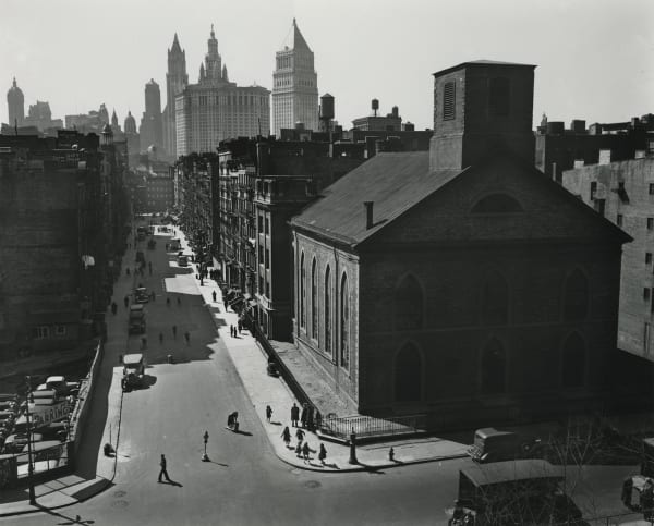 Berenice Abbott, View of Manhattan from the Manhattan Bridge, 1937