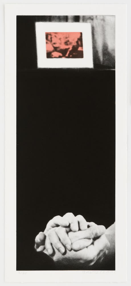 John Baldessari Love and Work Photogravure avec aquatinte en couleurs 65,4 x 29,2 cm