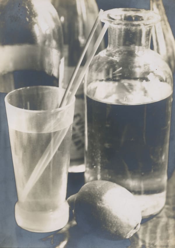 Daniel Masclet, Verre, carafe et citron, 1927