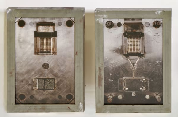 Pascal Kern Sculpture Diptyque, tirages Cibachrome contrecollés sur aluminium, encadrement soudé