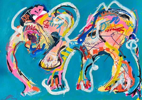 Groove on the Move, 2023 50 x 70 cm 19.7 x 27.6 inch