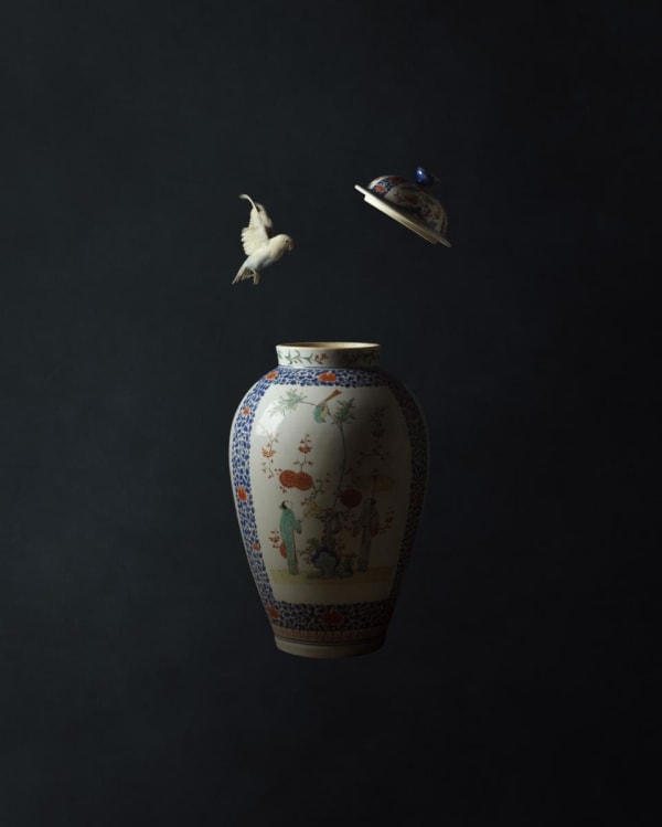 Japanese Vase and Bird