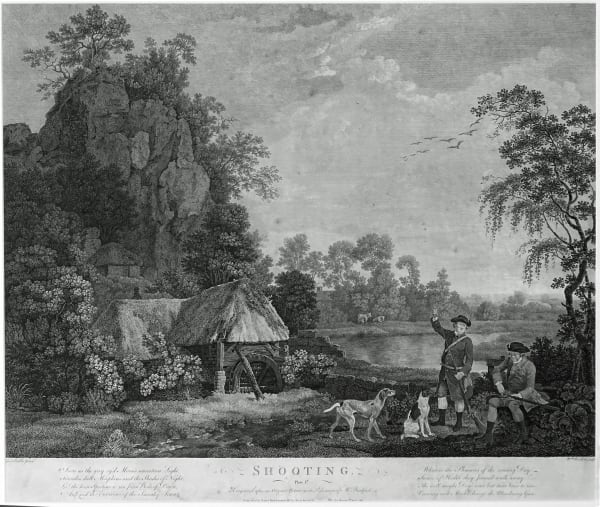George Stubbs, Shooting set of four engravings, c1770