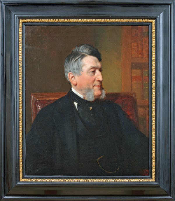 Stephen Pearce, Head and shoulders portrait of Professor Alfred Swaine Taylor (1806-1880)
