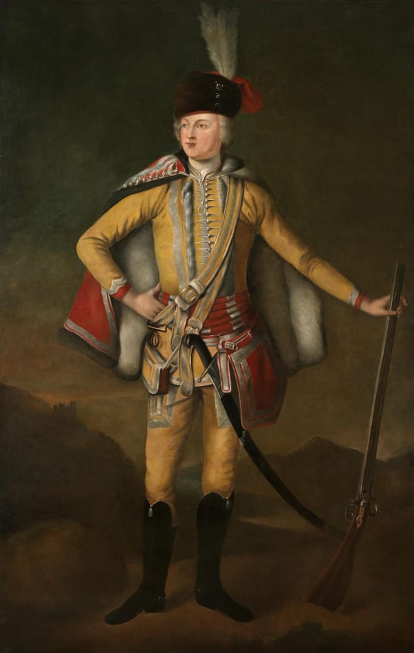 Richard Waitt, Full length portrait of John 20th Earl of Crawford and Lindsay, 'The gallant Earl of Crawford' (1702-1749)