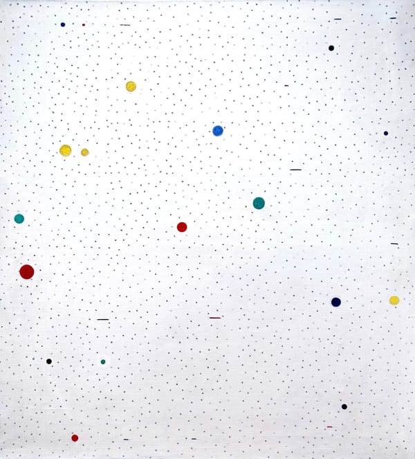Georges Koskas, Points couleurs fond blanc, Brooklyn, 1954