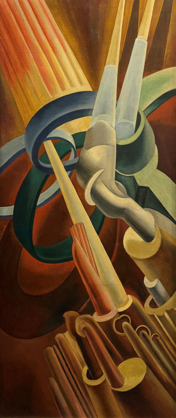 Kimon Nicolaides, Abstract #20 (Factory or Flame: Energy Manifestation), 1933