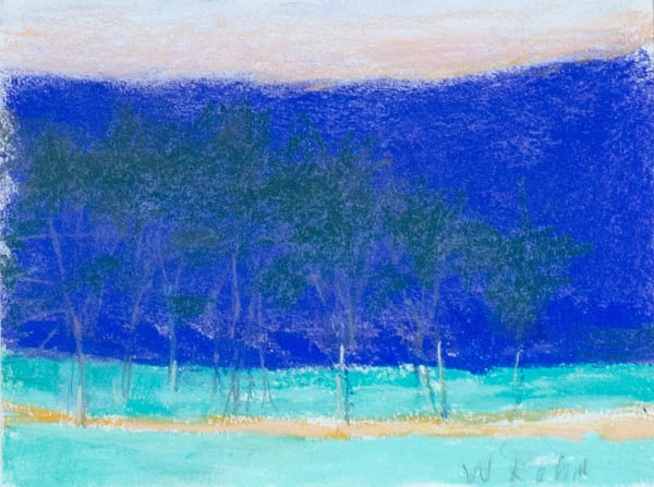 Wolf Kahn, Predominantly Blue, 1997