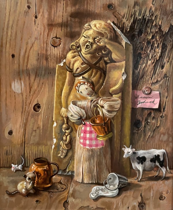 Aaron Bohrod, Spilt Milk, 1989