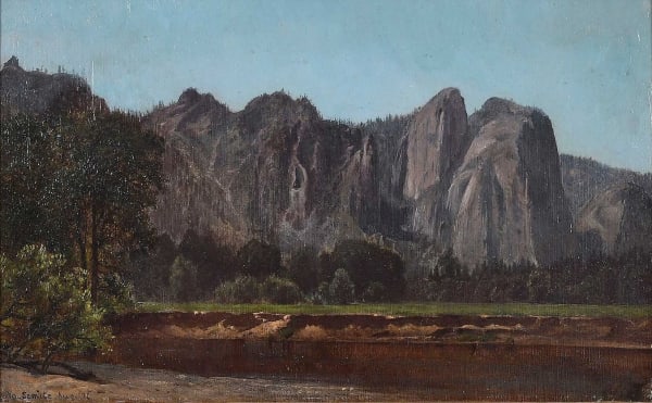 George Henry Smillie, Cathedral Rocks, Yosemite Valley, 1871